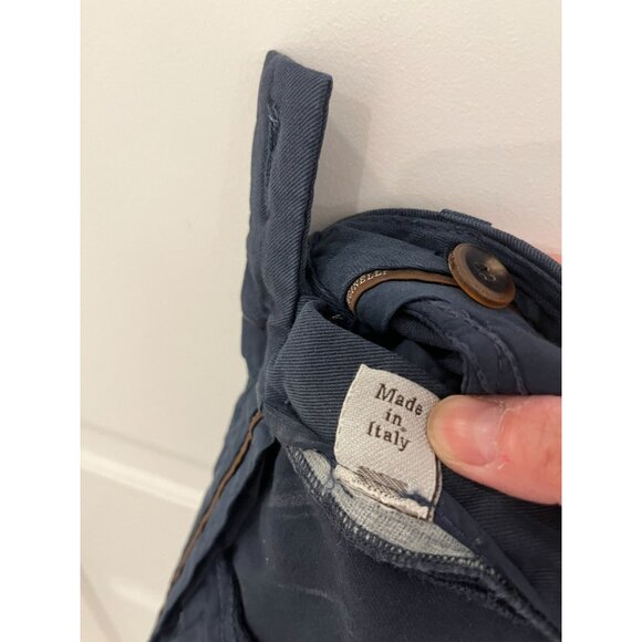 Brunello Cucinelli Twill Casual Chino Women's 5 Pocket Blue Pants Size 8 - Picture 14 of 15
